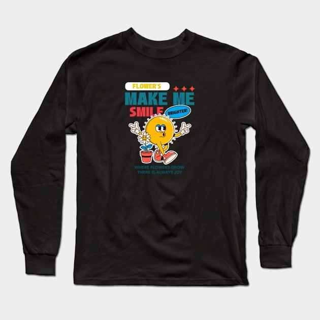 Fun flower shirt Long Sleeve T-Shirt by Inspire Wizard